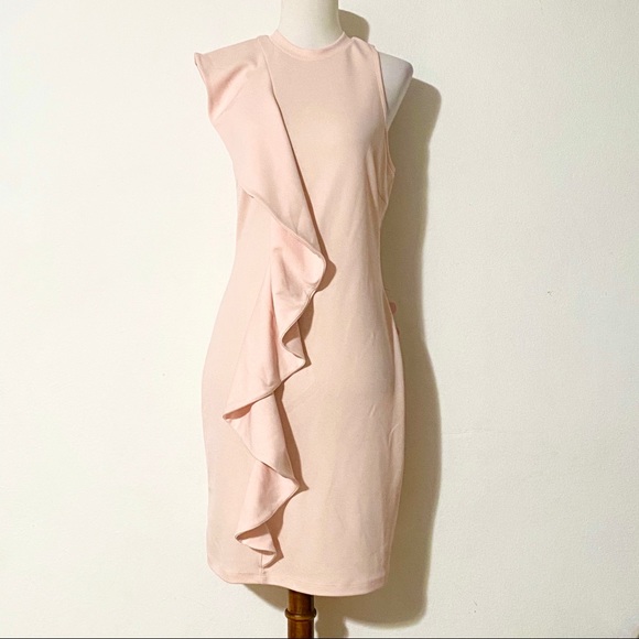 VENUS Dresses & Skirts - VENUS Blush Pink Ruffle Dress